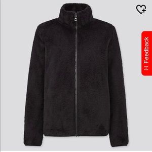 UNIQLO Women's Black Fluffy Jacket